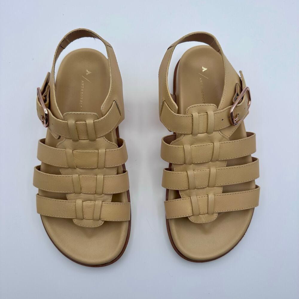 Anthropologie Daily Practice Fisherman Sandals Yellow 8.5/39 SOLD OUT Ret. $140